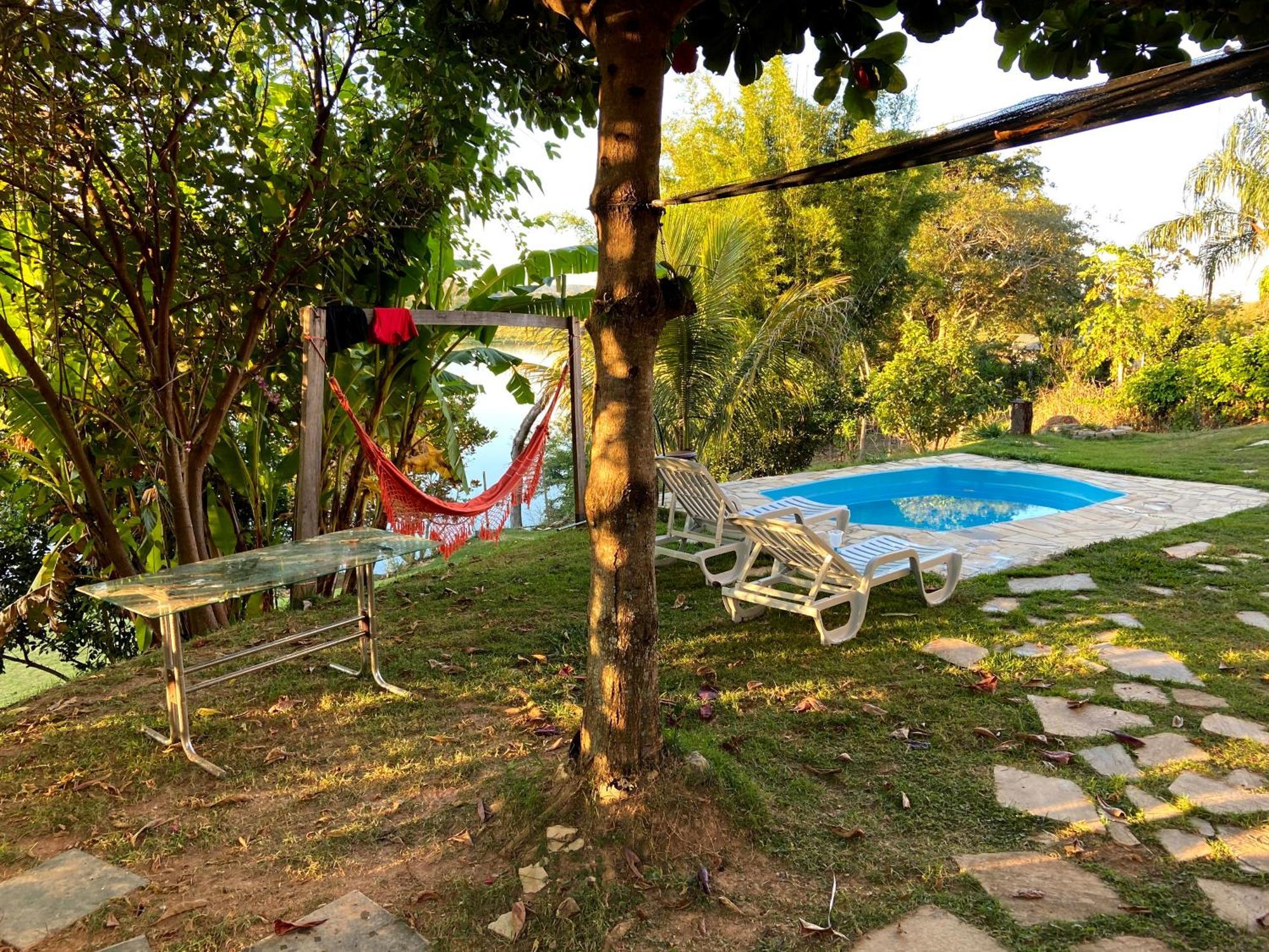 Casa Com Piscina Fundo Pra Represa E Ar Condicionado Casinhabrancadevaranda Ijaci Exterior photo